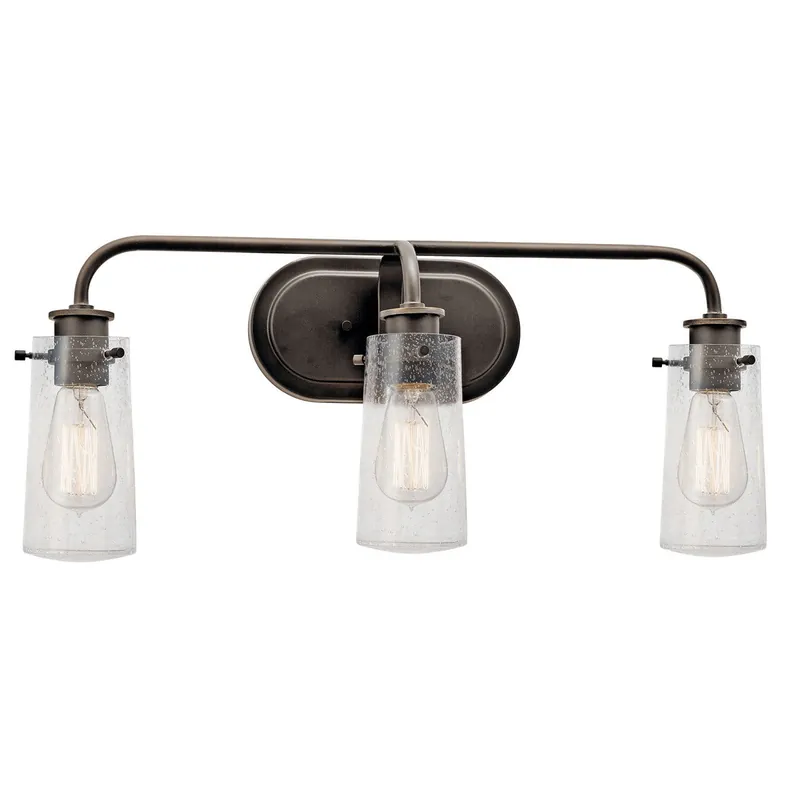 Kichler 45459OZ Braelyn 3-Arm Bath Light 120 VAC