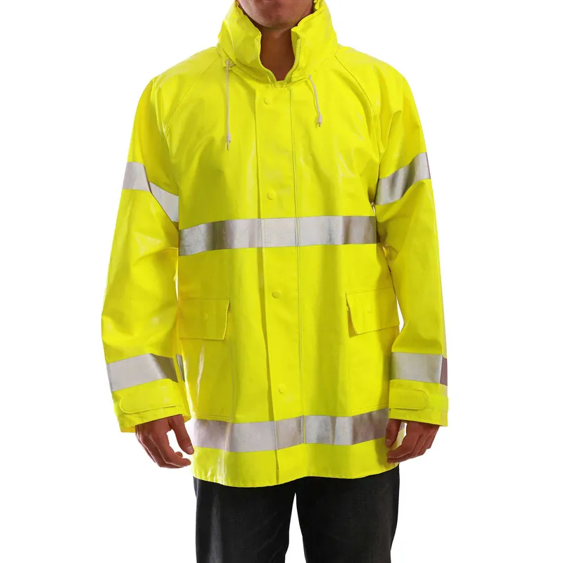 Tingley J53122.2X Comfort-Brite Flame Resistant Jacket, Hi-Vis Yellow, 2XL