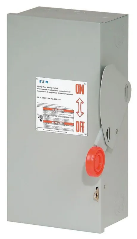 Cutler-Hammer DH361UGK Safety Switch 600V Single-Throw Non-Fusible 30A