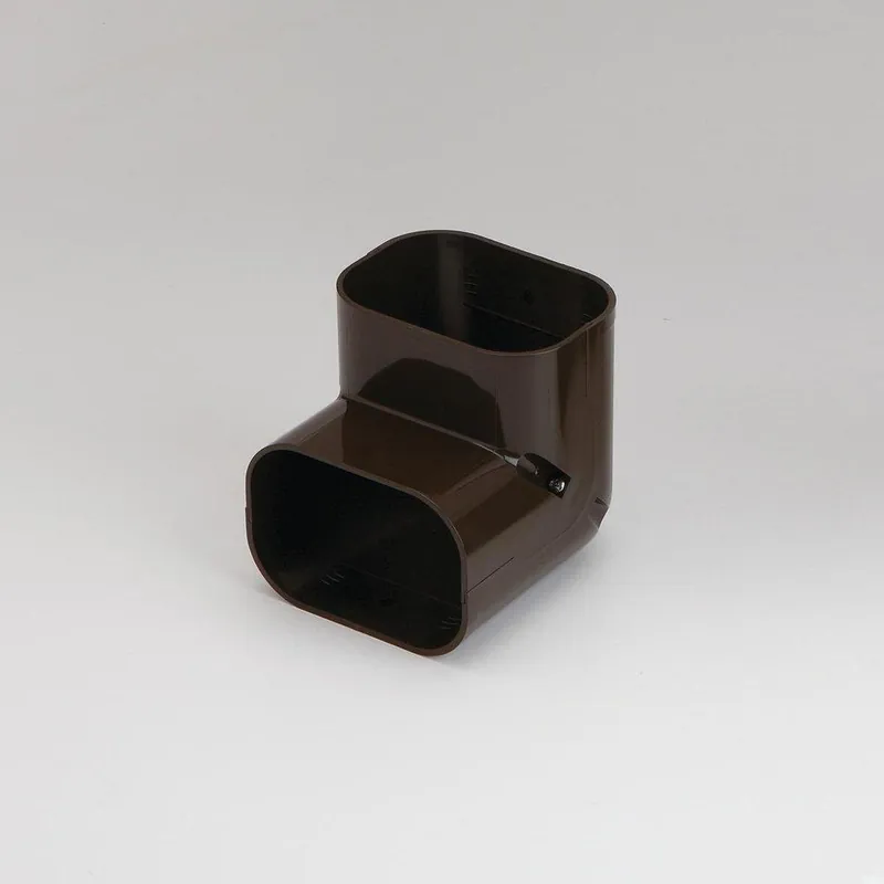 Slimduct 85462 3-3/4 x 3-3/4 in. Vertical 90 Degree Elbow in Brown