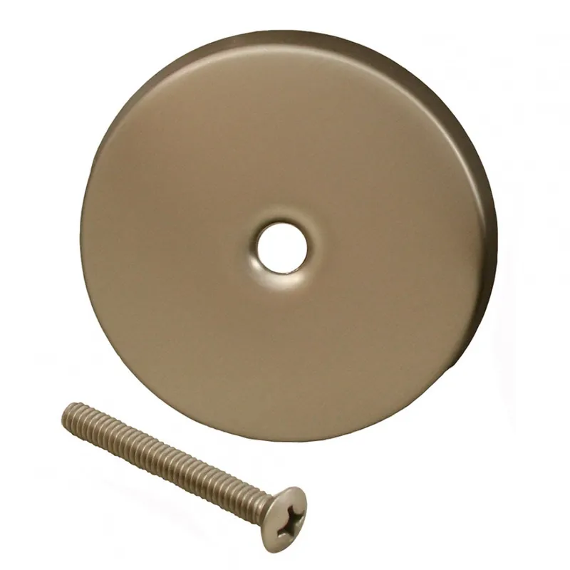 JONES STEPHENS T0812BN 1 HOLE BR NICKEL FACE PLATE W/SCREW