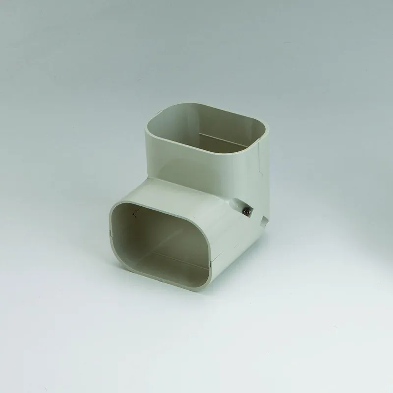 Slimduct 86122 3-3/4 in. 90 Degree Vertical Elbow in Ivory