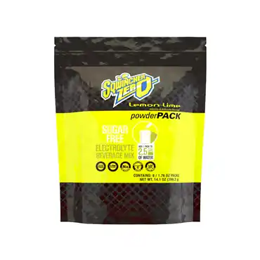 Sqwincher 159016800 Sports Drink Mix Powder Pack ZERO 2.5 Gallon Lemon Lime