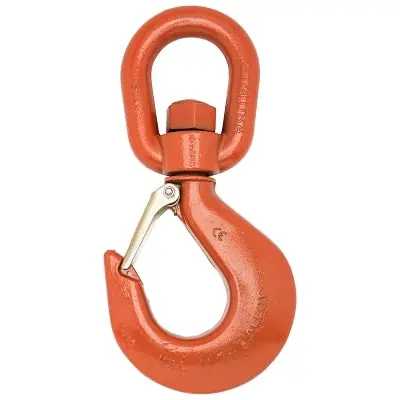 CAMPBELL 3952715PL No. 7 Alloy Latched Swivel Hoist Hooks 1 3/8 in
