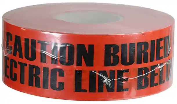L.H. Dottie UT8D Underground Tape 1000 Foot 3 Inch Caution Buried Electric Line Below