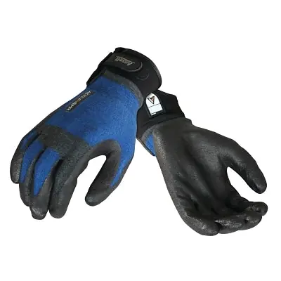 ActivArmr 106427 Nitrile-Coated Gloves Large Black/Blue