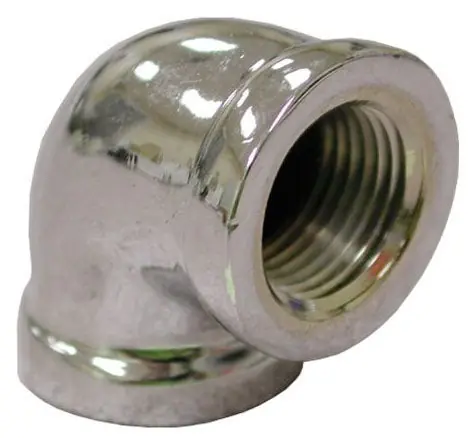 Jones Stephens B50003LF 3/4 Chrome Plated Bronze 90 Elbow Lead Free