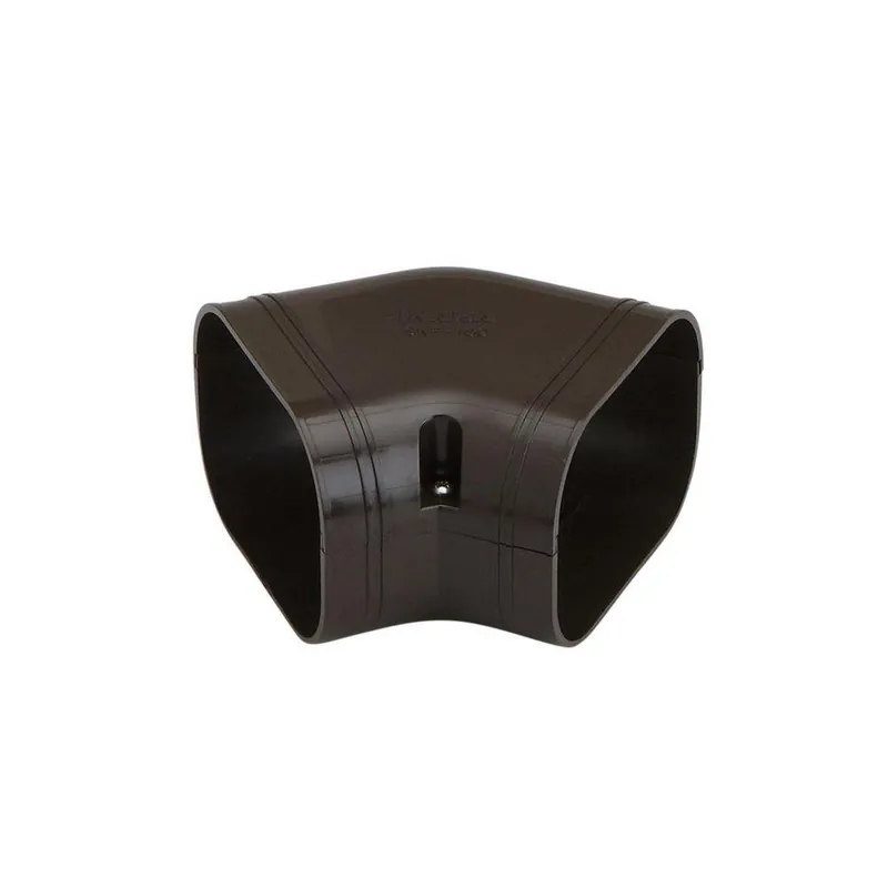 Slimduct 85472 3-3/4 x 3-3/4 in. Flat 45 Degree Elbow in Brown