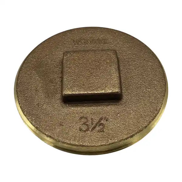 3 1/2'' Raised-Head Brass Plug