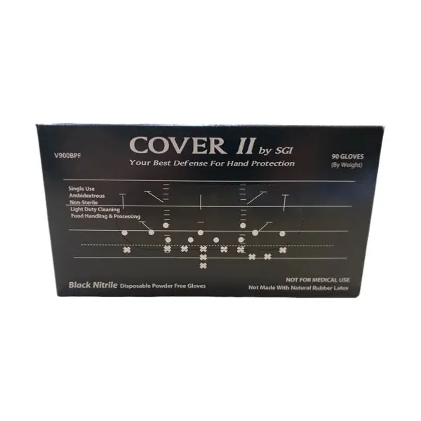 Black Nitrile Gloves (XL) (100 Per Box)