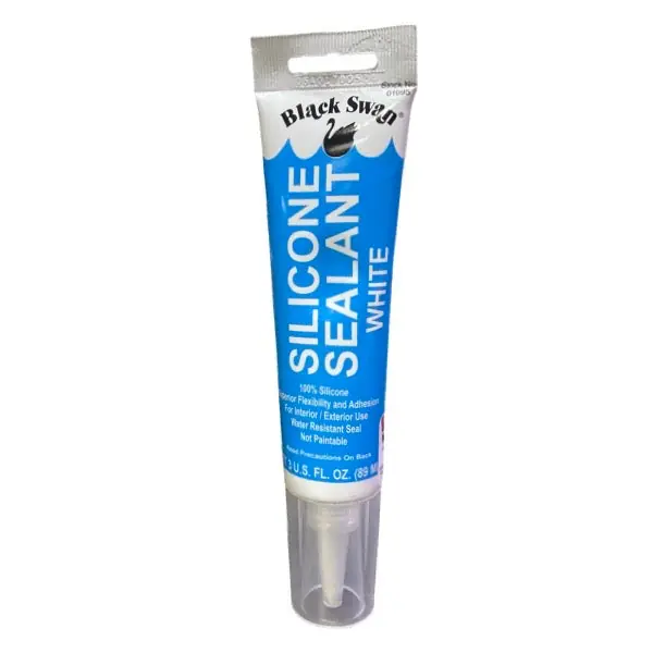 3 OZ White Silicone Caulk