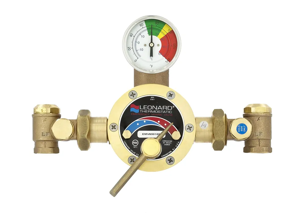 Leonard Valves TM-600-LF Leonard Valve LF Single Drench Shower Valve