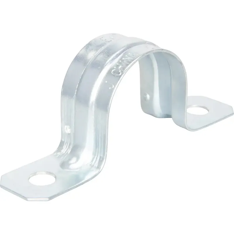 Topaz 524 1-1/4 EMT Strap, Snap-On Type, Two Hole, Steel