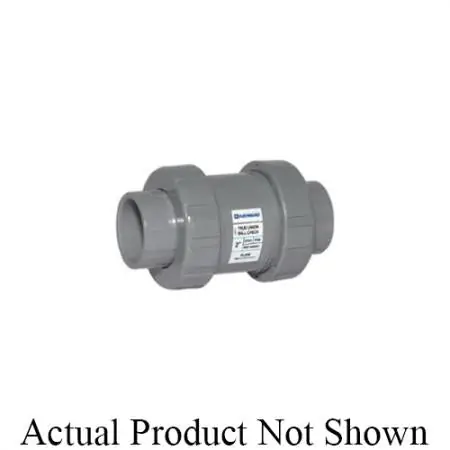 HAYWARD TC20100STE 1 CPVC True Union Ball Check Valves w/EPDM o-rings; socket/threaded end c