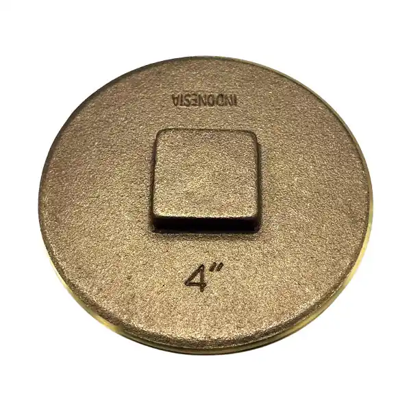 4'' Raised-Head Brass Plug