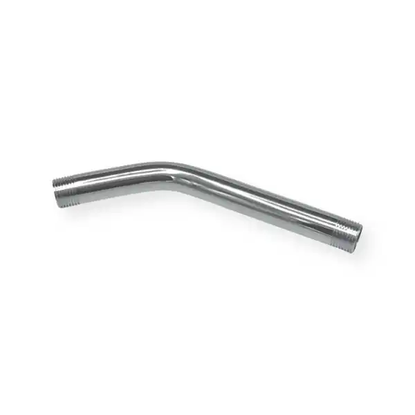 1/2'' X 8'' Chrome-Plated 45 Degree Shower Arm