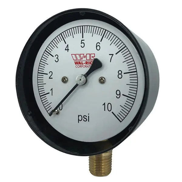 2 1/2'' Diaphragm Pressure Gauge 10 PSI