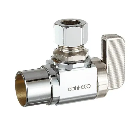Dahl Valve 611-13-31 Mini-Ball Valve Supply Stop Angle Plated