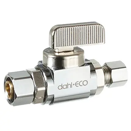Dahl Valve 511-41-30 Mini-Ball Valve Retrofit 3/8 OD Fem Comp x 1/4 OD Comp