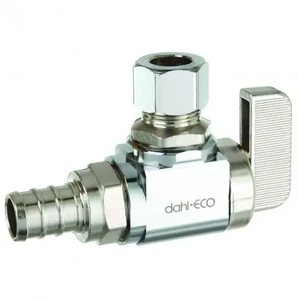 Dahl Valve 611-PX3-31 Supply Stop, Angle, Plated