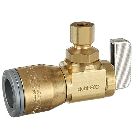 Dahl Valve 621-QG3-30 1/2 QUICK-GRIP x 1/4 OD Comp Supply Stop