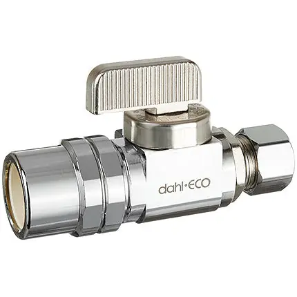 Dahl Valve 511-46-31 1/2 Fem CPVC x 3/8 OD Comp Supply Stop