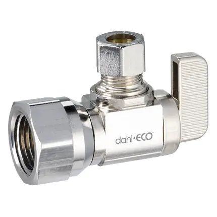 Dahl Valve 611-53-31 1/2 FIP x 3/8 OD Comp Supply Stop