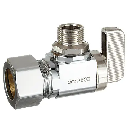 Dahl Valve 611-33-31LNS Mini-Ball Valve Supply Stop 5/8 OD Comp x 3/8 OD Comp