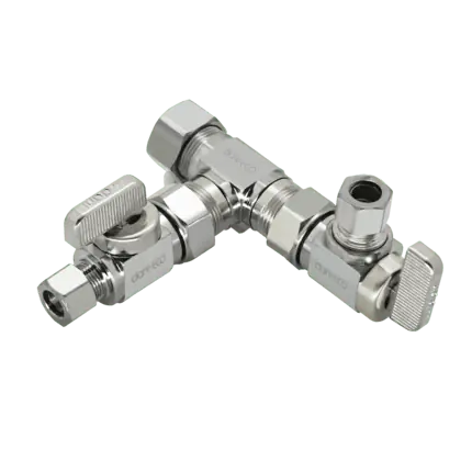Dahl Valve E33-6001 mini-ball valve 5/8 OD Comp x 3/8 OD Comp x 3/8 OD Comp replacement MPN