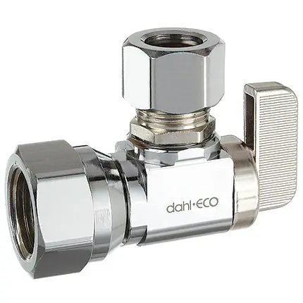 Dahl Valve 611-53-32 Mini-Ball Valve Supply Stop 1/2 FIP x 1/2 OD Comp