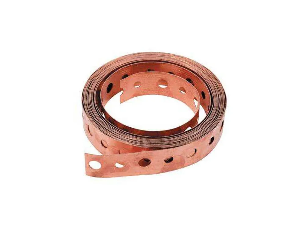 Greenfield 972-50 Copper Clad Perforated Hanger Strapping 3/4 inch x 50 feet