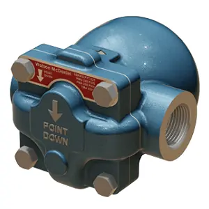 WATSON MCDANIEL FTT-065-14-N Float & Thermostatic Steam Trap 65 PSIG 1 In NPT