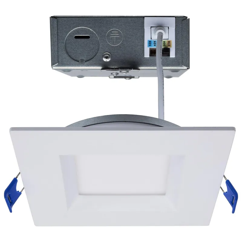 Satco S11871 LED Low Profile Regress Baffle Downlight 12W 4 Inch
