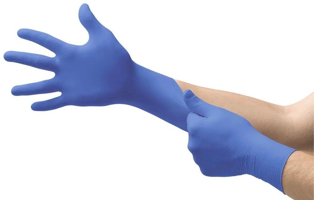 Microflex N273 High Five N27 Blue Large Powder Free Disposable Gloves