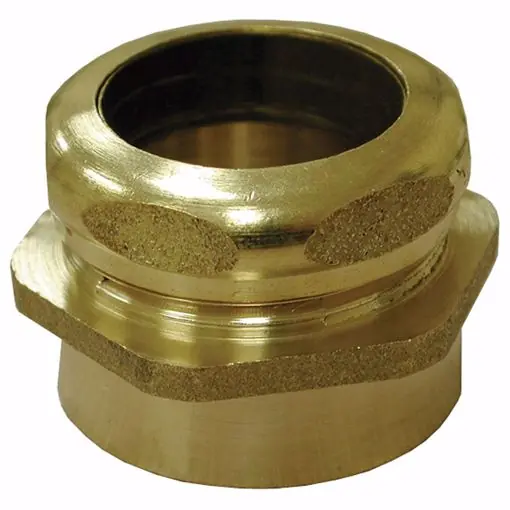 JONES STEPHENS T75151S Waste Connector 1-1/2 MIP x 1-1/2 OD with Stop
