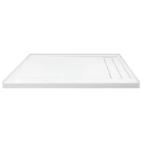 STAINLESS FLU6032R-31 Linear 60-in W x 32-in L Shower Base Right Hand Drain