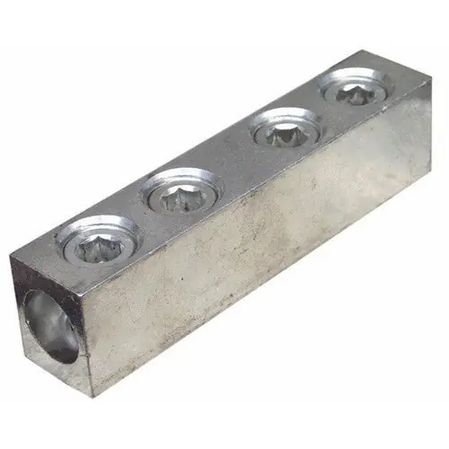 MORRIS 90616 4 Screw Splicer/Reducer Aluminum 250 AWG 1-Pack