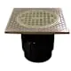 JONES STEPHENS D53249 ABS Pipe Fit Drain Base with 3-1/2 Plastic Spud and 5 Nickel Bronze Strainer