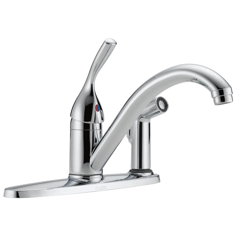 Delta Faucet 300-DST Classic Single-Handle Kitchen Faucet with Side Sprayer