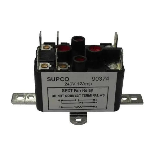 Sealed Unit Parts Supco 90374 General Purpose SPDT Fan Relay 240 VAC
