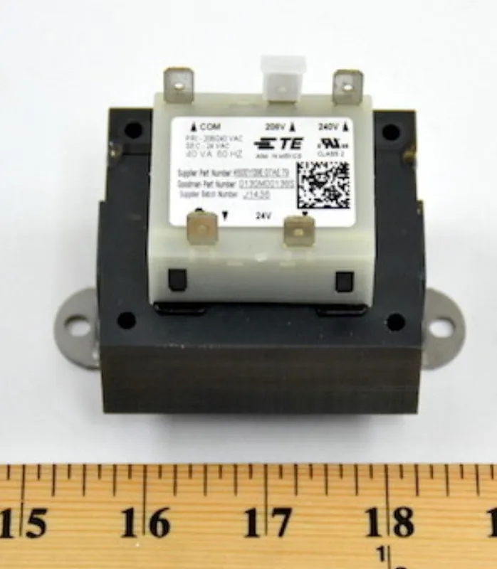 Goodman B1141643 Transformer 208/240v-PRI 24v-SEC 40va REPLACEMENT 0130M00138S