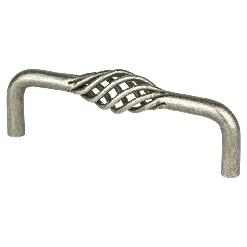 Berenson 9960-2AP-P Provence 4 Inch Center to Center Birdcage Vintage Weave Cabinet Handle