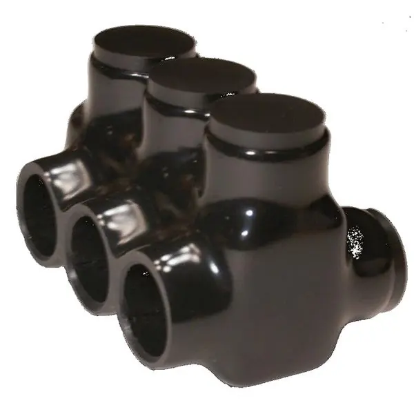 Morris 97624 Multi-Cable Insulated Connector Dual Entry Connector Type 3 Ports 2-14 Wire Range 5-(Pack)