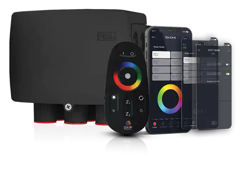 PAL LIGHTING 64-EGTSM-V2-080 Treo Mini+ Multi Color Pool & Spa Light 5W 80ft