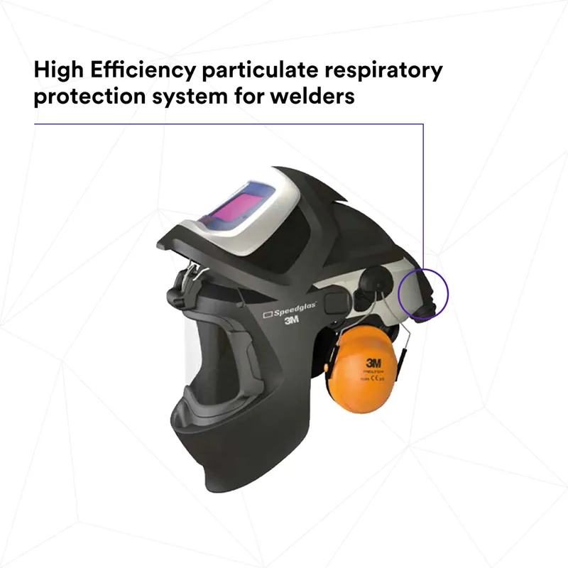 3M 7100260623 Adflo PAPR HE System with Speedglas Welding Helmet 9100 MP