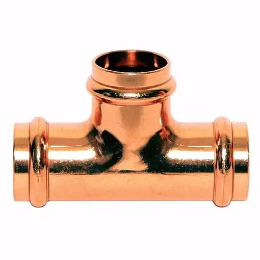 JONES STEPHENS C77100 Copper Tee P x P x P 1-1/4 x 1-1/4 x 1
