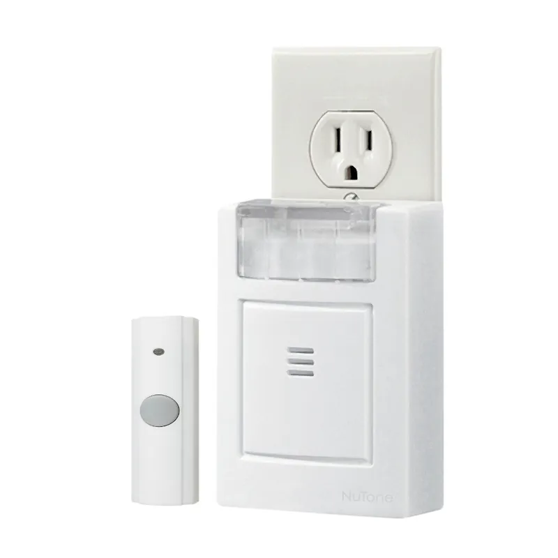 NUTONE LA224WH Plug-In Doorbell Kit with Strobe Light