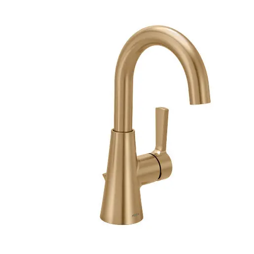 Moen 64430BZG Jase One-handle Single Hole Bathroom Sink Faucet