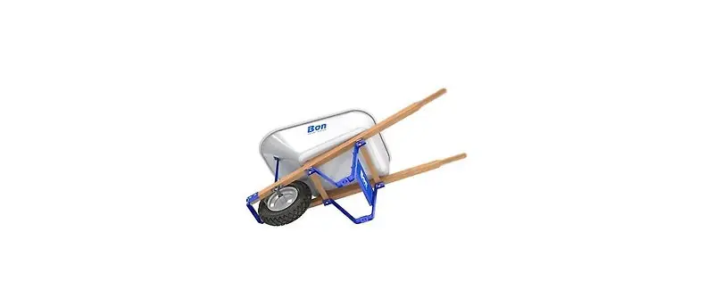 BonTradeTough 34-233 Barrow Steel Tray 6 Cubic Feet Single Flat Free Tire