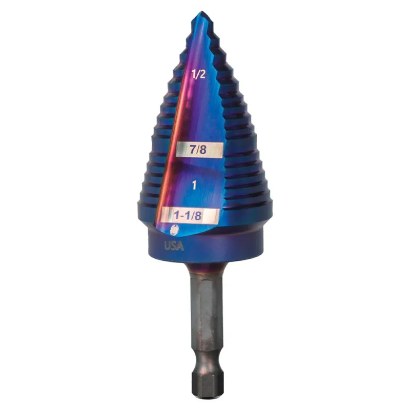 SPYDER 19023 Stinger Mach-Blue 3/16 to 1-1/8 Step Drill Bit